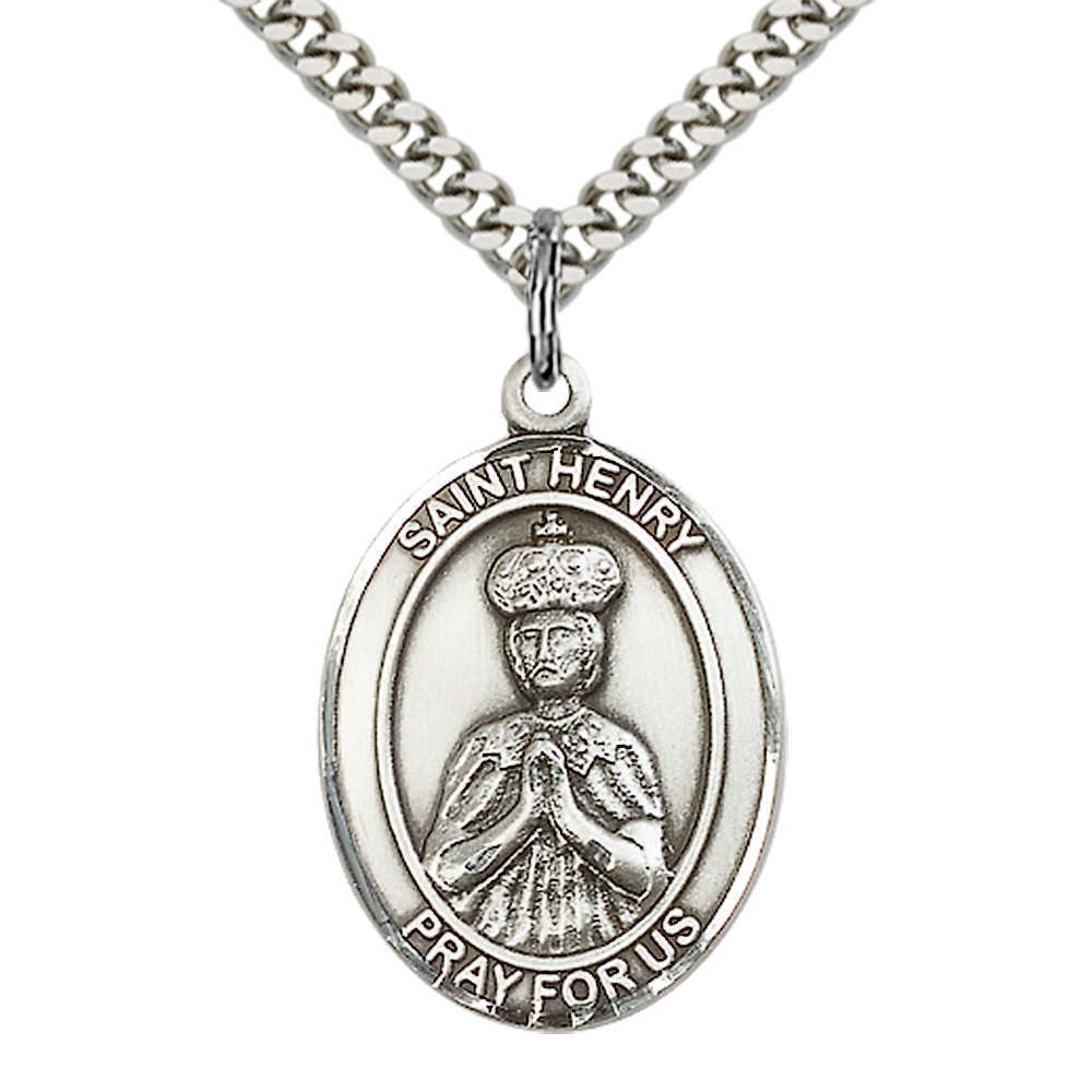 Saint Henry Ii Sterling Silver Medal